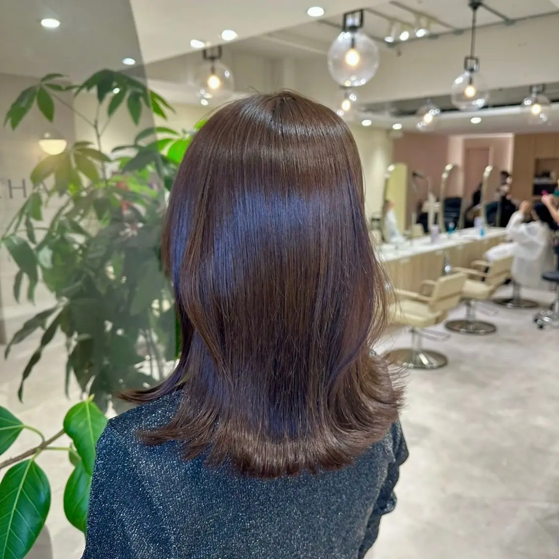 ミディアム カラー アッシュ アッシュブラウン ブラウンカラー イルミナカラー ボブ カット ヘアカラー 透明感カラー🌿 グレージュ🐺陽介のヘアスタイル