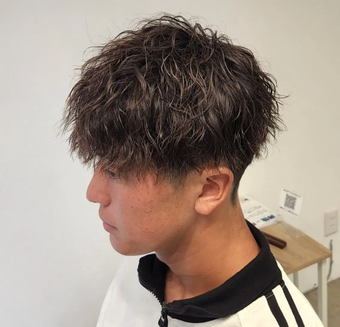 ショート パーマ メンズ 【イケメン風パーマ】 SHOFYのヘアスタイル