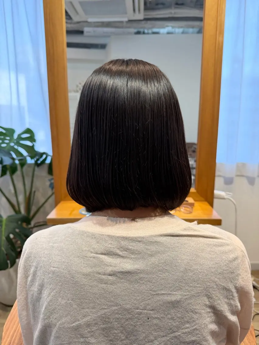 ミディアム カット トリートメント ヘッドスパ RENA|透明感 カラー×癒しスパのヘアスタイル