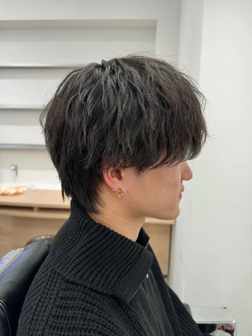 ショート カラー パーマ ヘアアレンジ メンズ カット パーマ トリートメント ヘアセット 亀井隆汰/メンズ専門 パーマ特化美容師のヘアスタイル