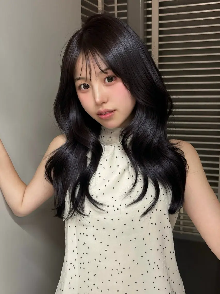 ロング カット ヘアカラー 天神美容室 🎀hinaのヘアスタイル