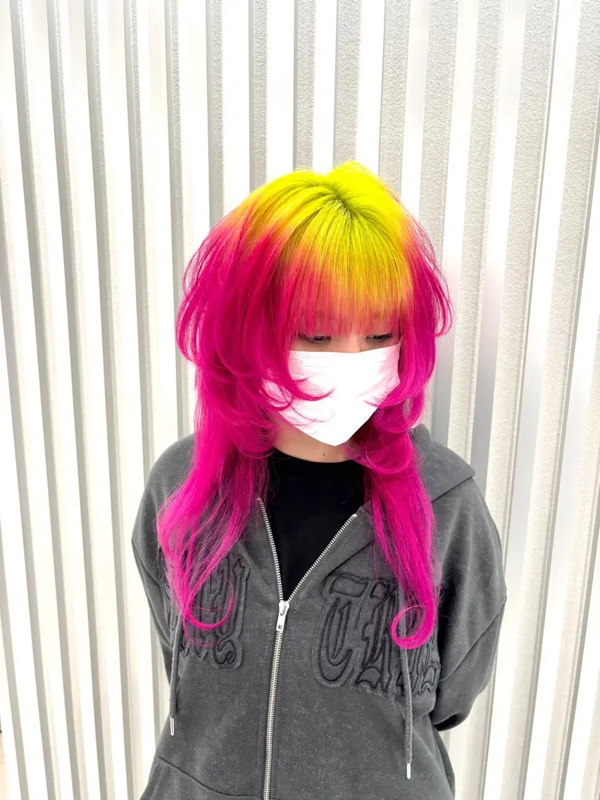 ロング キッズ ロング ウルフカット カット ヘアカラー トリートメント ブリーチ特化 / share 元太のヘアスタイル