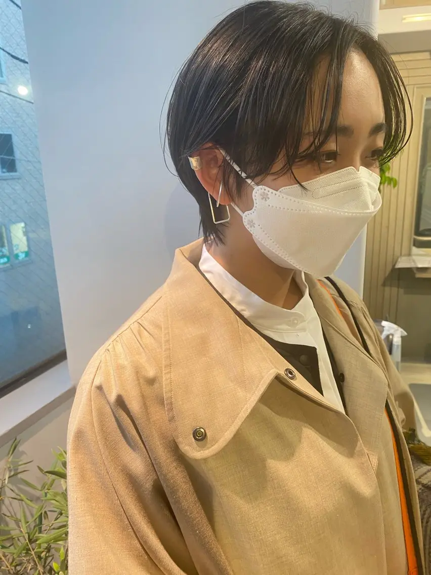 ✅ 小顔ショート×抗酸化ケアカラー🌿透明感と艶を叶える似合わせカット✨の写真