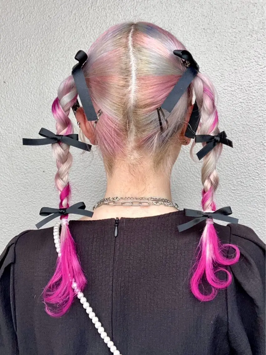 ヘアアレンジ ツインテール ヘアセット 𝐑𝐄𝐍𝐀🎀 ワンカラーモデル募集のヘアスタイル