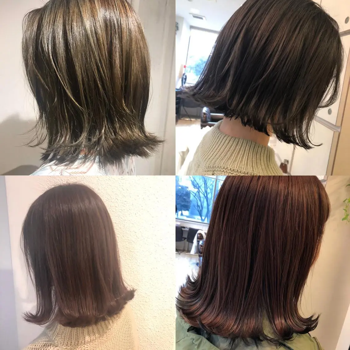 ミディアム カラー 平原 ミレイのヘアスタイル