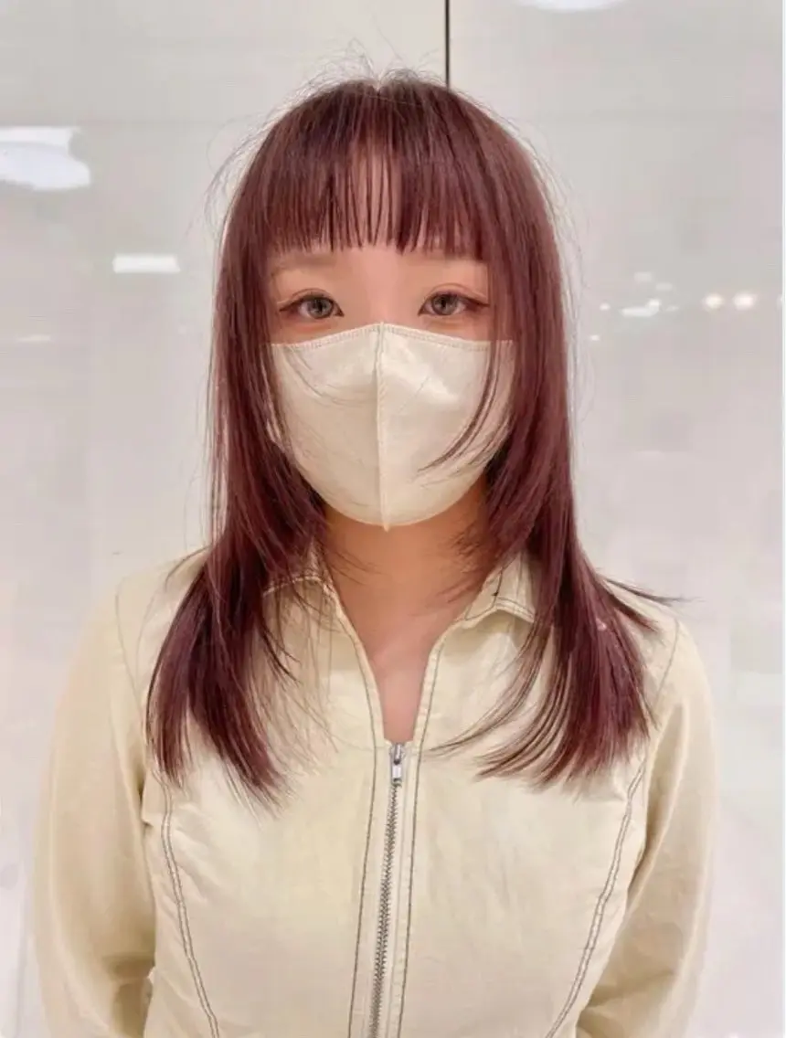 カラー ヘアカラー トリートメント RIN パーマ/暖色カラーのヘアスタイル