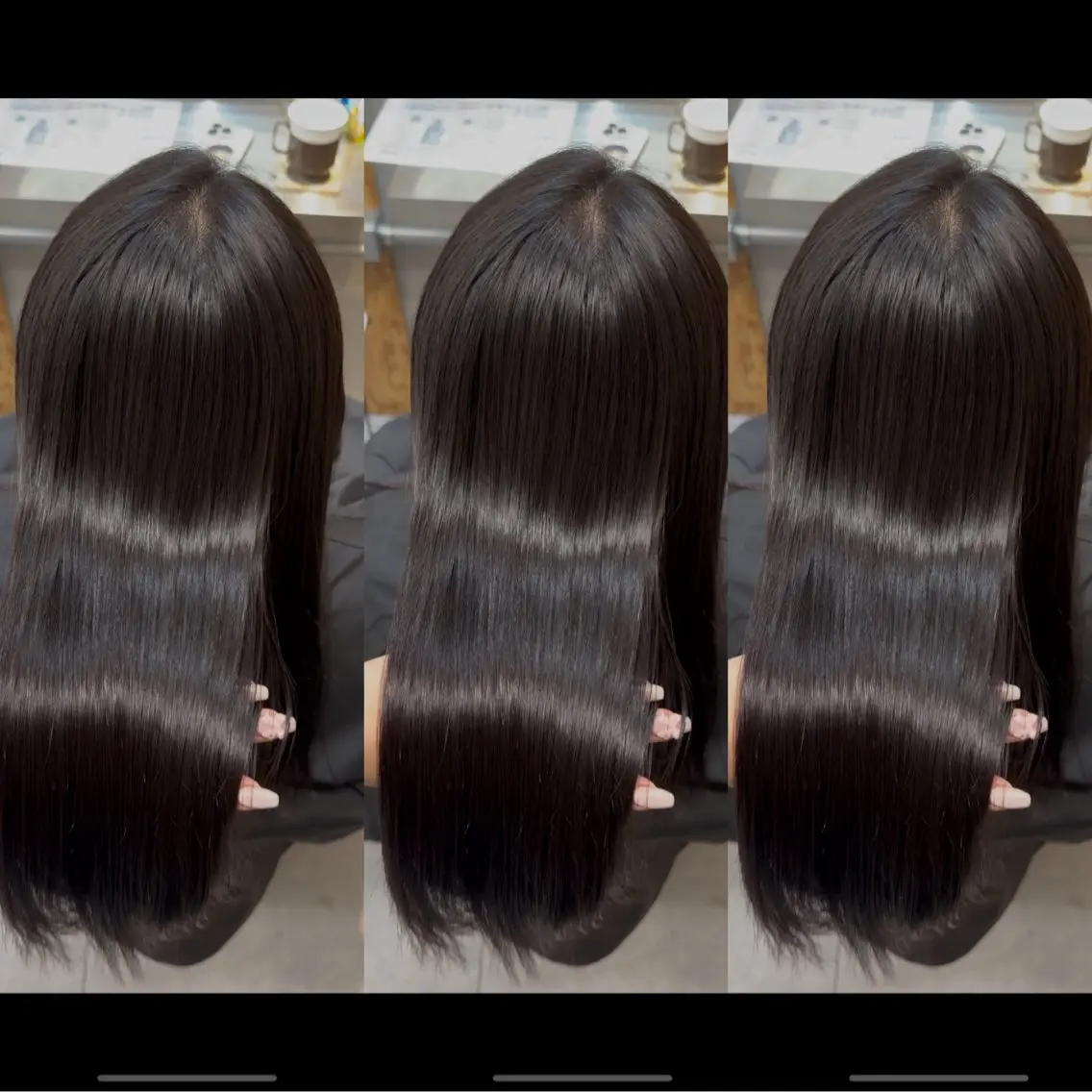 ロング パーマ くせ毛 縮毛矯正 ストレートパーマ 縮毛矯正/ショート なーな🎀🤍のヘアスタイル