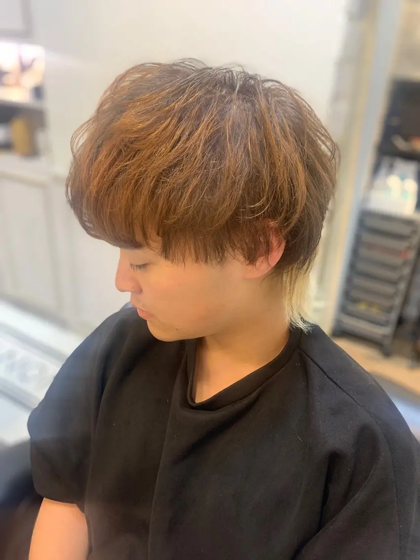 カラー メンズ フリーランス理美容師 いさかのヘアスタイル