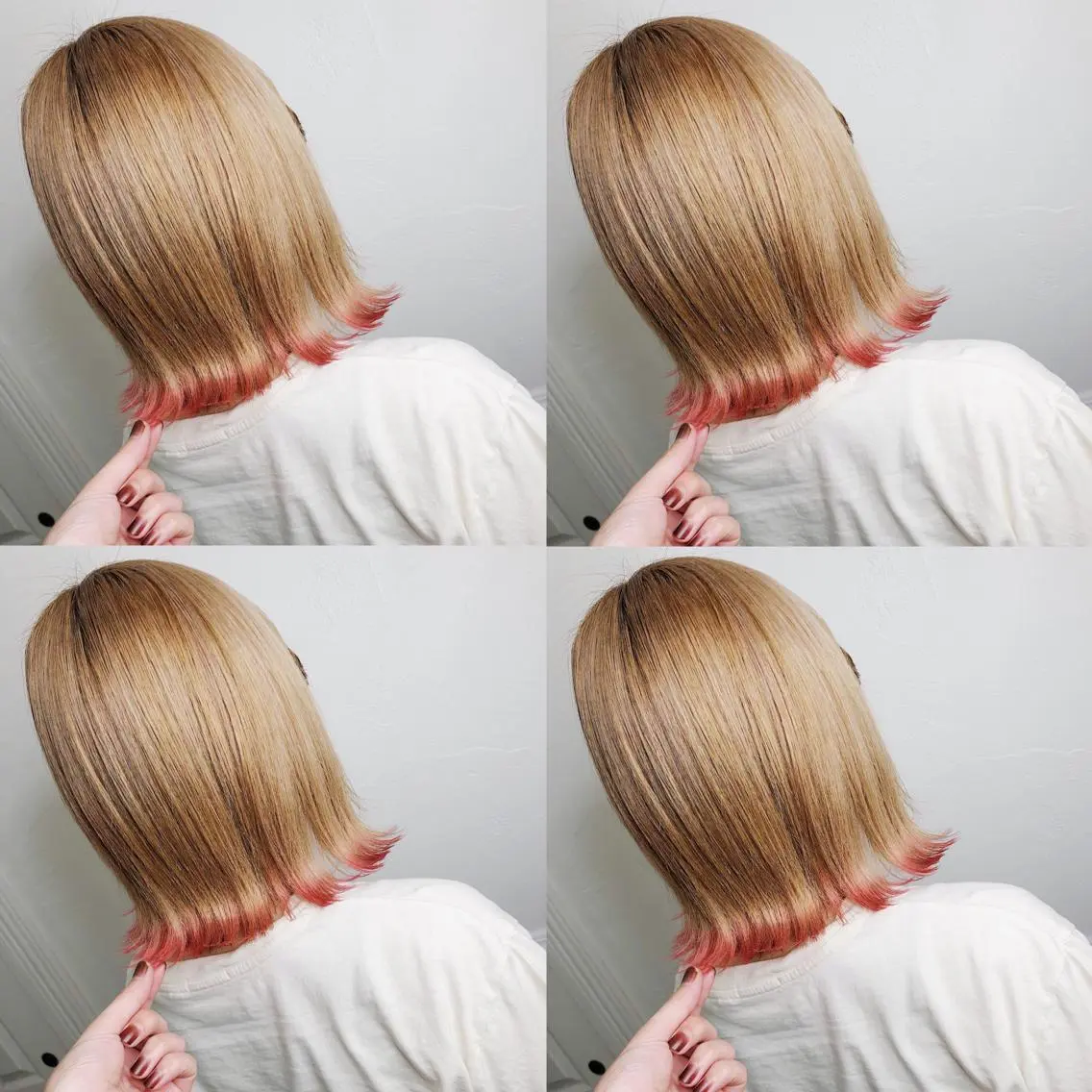 ショート カラー ヘアアレンジ メンズ キッズ ヘアカラー トリートメント ヘアセット 💟Chloe原宿店 🩶ハイトーンのヘアスタイル