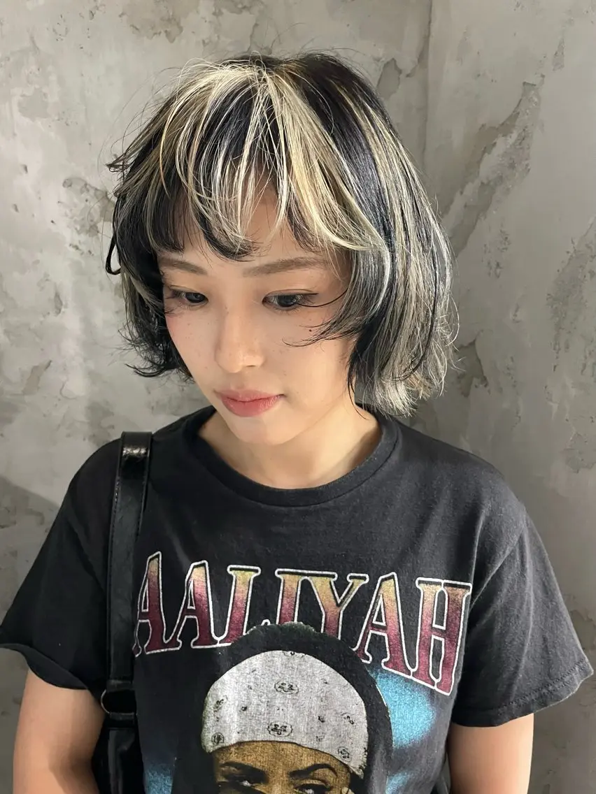 ミディアム カラー shiba tomomiのヘアスタイル