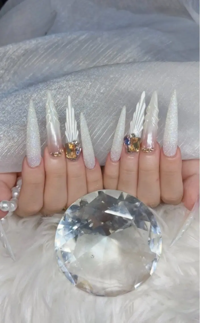 ネイル アートネイル オーロラネイル チークネイル 長さ出し フットネイル ハンドネイル Chan nailsのネイルデザイン
