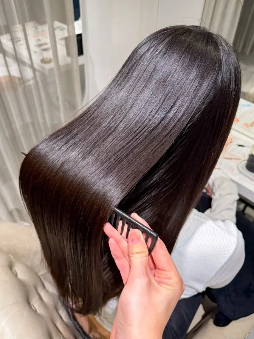 ロング カット トリートメント 福山艶髪|髪質改善| 三宅星哉のヘアスタイル