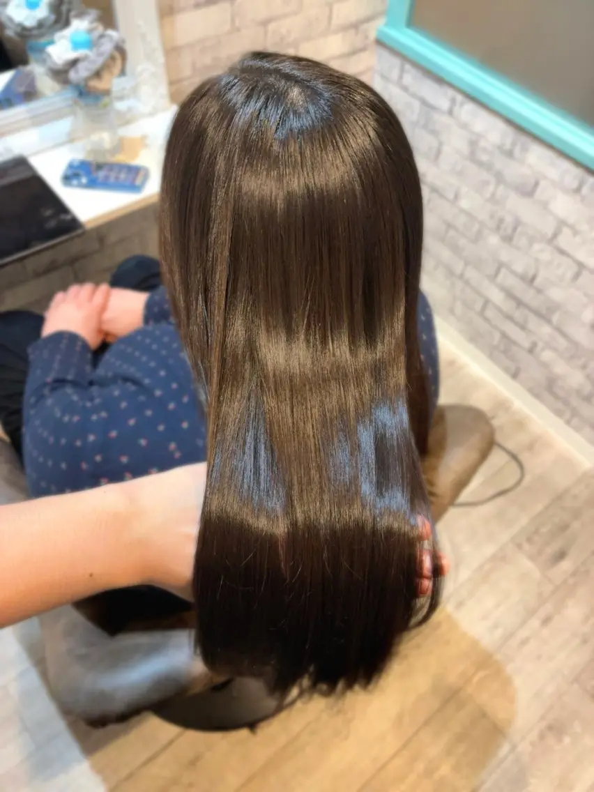 ロング 縮毛矯正 トリートメント 柏木 輝仁のヘアスタイル