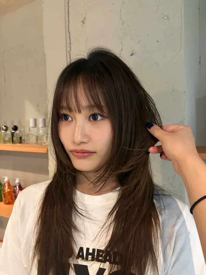 ロング 透明感・美髪 monsoワニベユナのヘアスタイル