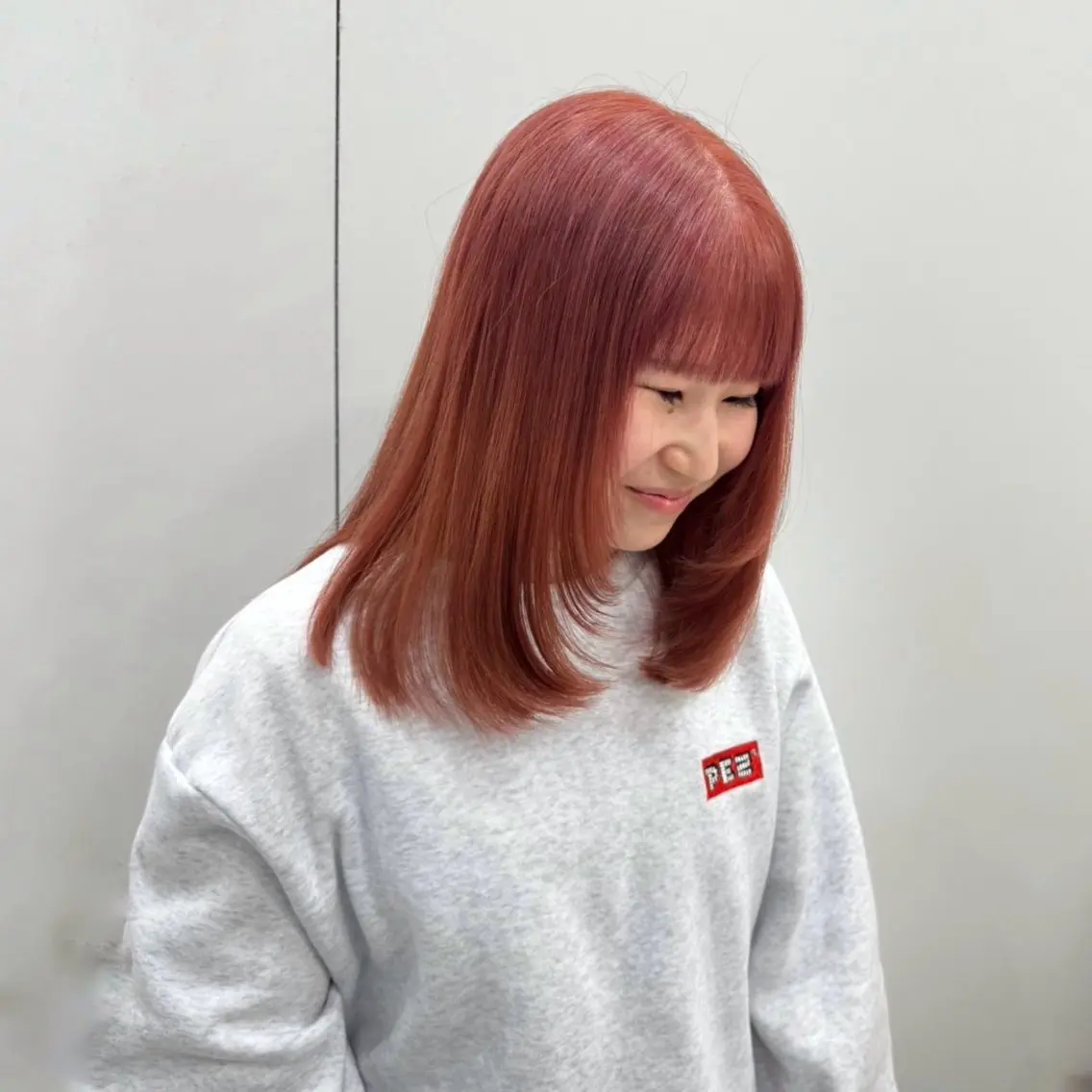ミディアム 顔まわりレイヤー レイヤーカット 🫧アンドヘルシー MACOのマツエク・マツパデザイン