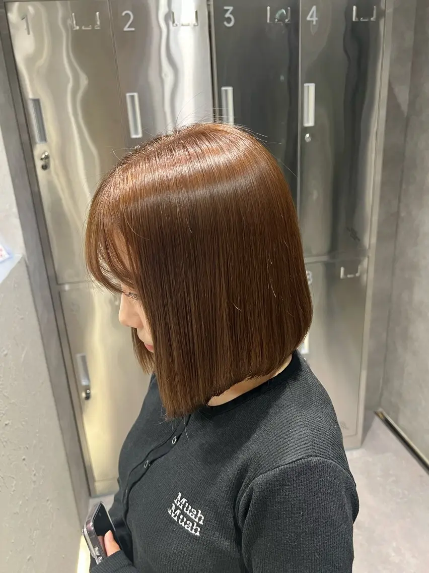 カラー ベージュカラー ヘーゼル ヘアカラー LUNEA 🌙ひなののヘアスタイル