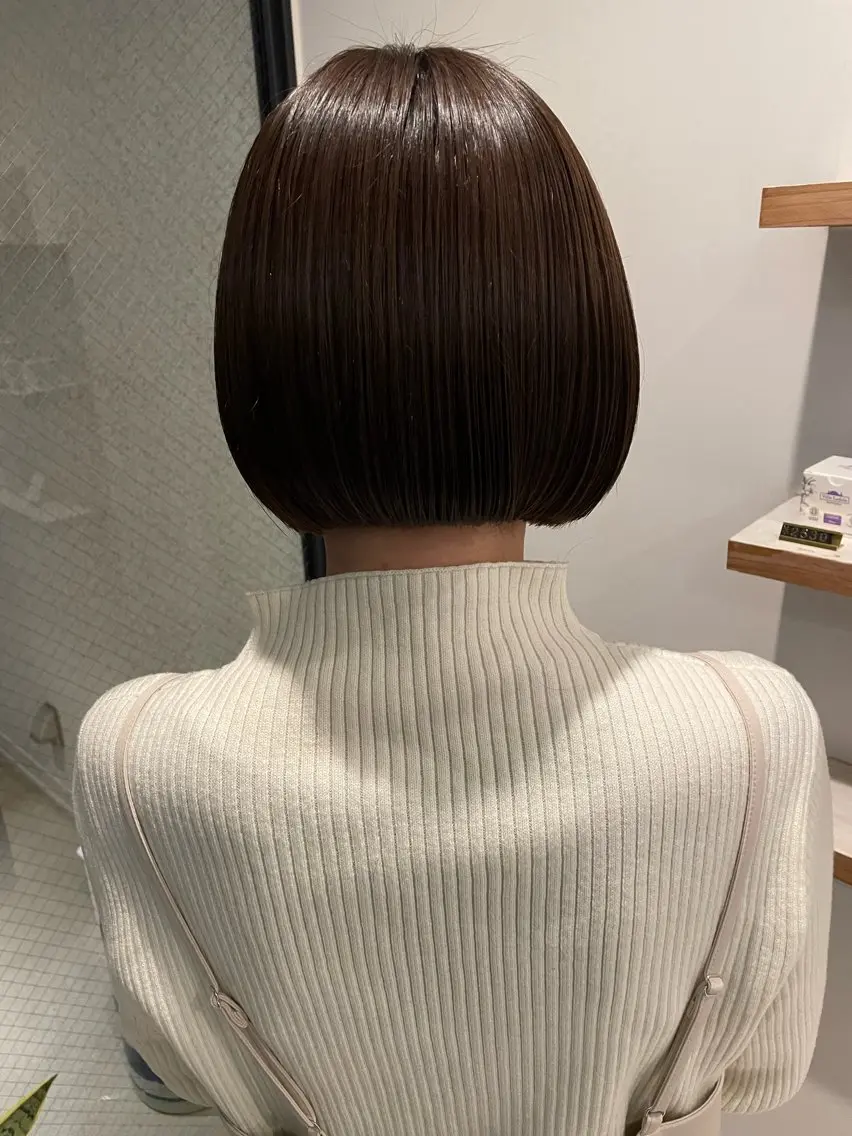 ショート ボブ カット ヘッドスパ 藤村 翔充のヘアスタイル