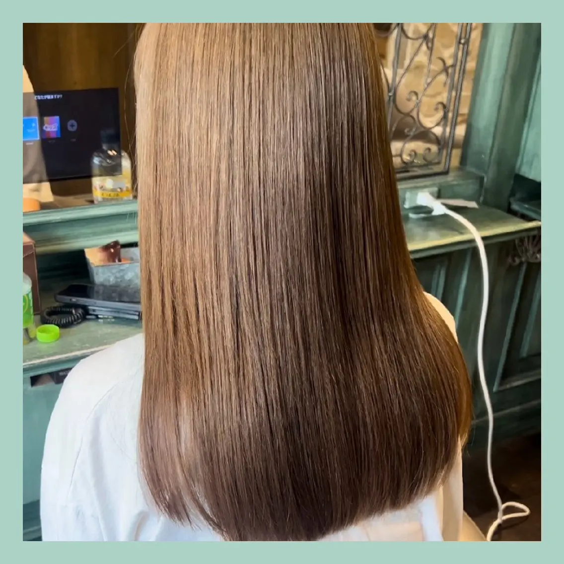 艶カラー(白髪染め可)&補修トリートメント✨の写真