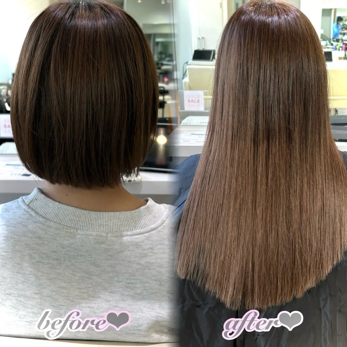ロング ボブ ロング ヘアカラー エクステ 新宿/艶カラー 🎀韓国ヘアKANAのヘアスタイル