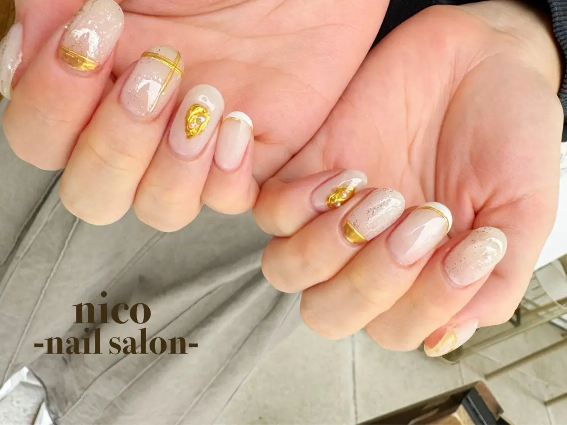 ショート nico-nail ️🫧wakanaのネイルデザイン