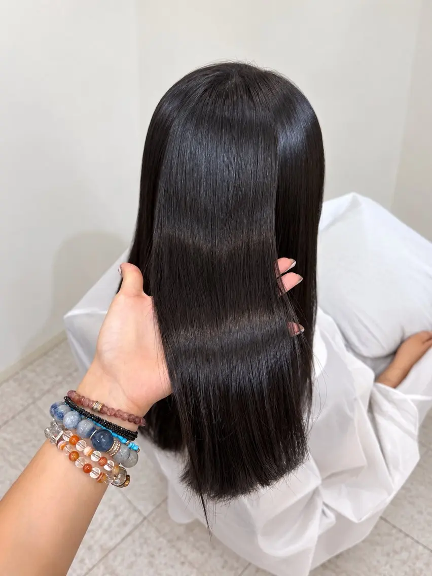 ロング カット 縮毛矯正 ヘッドスパ ヘアセット モデル様募集中 /REIRIのヘアスタイル