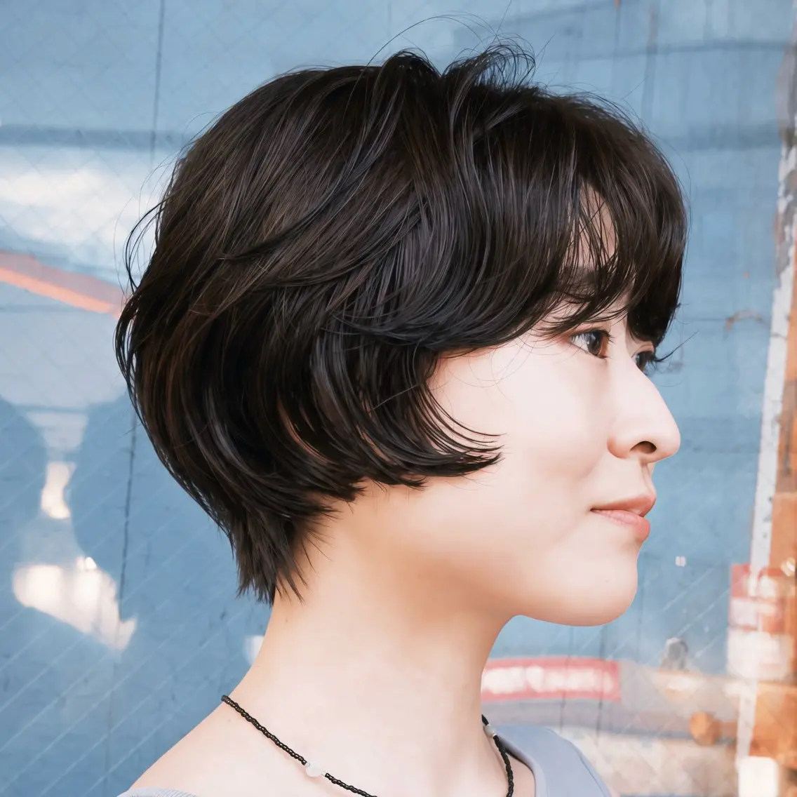 ショート カラー パーマ カット パーマ デジタルパーマ🌀レ イヤー🍃かんたまるのヘアスタイル
