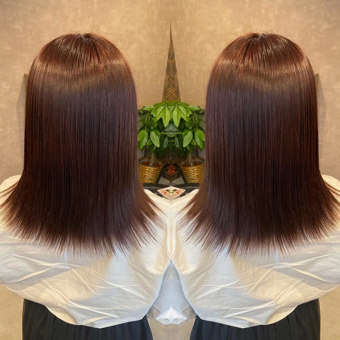 セミロング カラー tocca 💜石田愛結💜のヘアスタイル