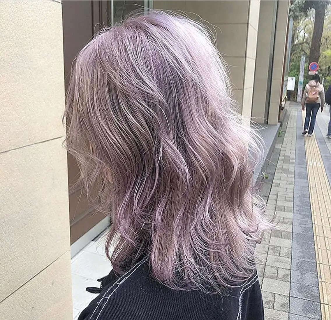 セミロング カラー ヘアアレンジ TSUNA 🌙 Lim 五反田のマツエク・マツパデザイン