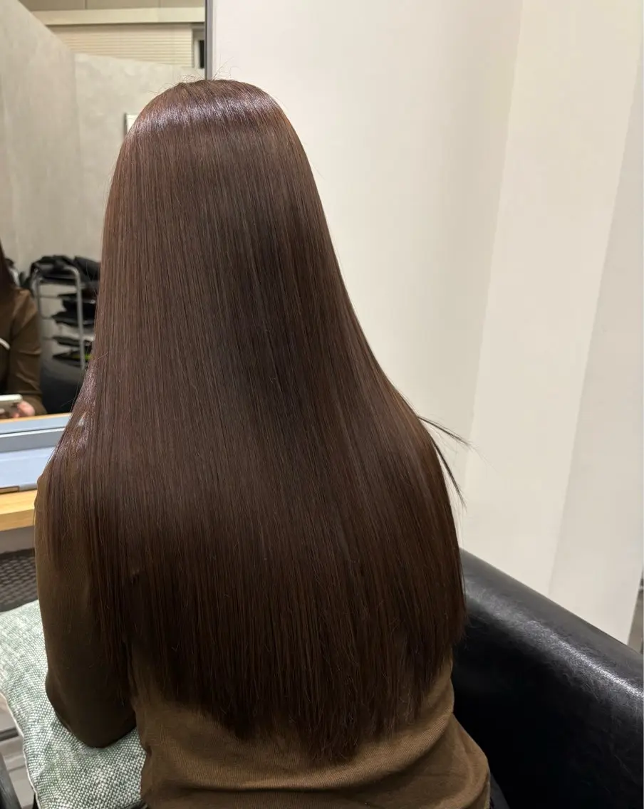 縮毛矯正 カワサキ ミユのヘアスタイル