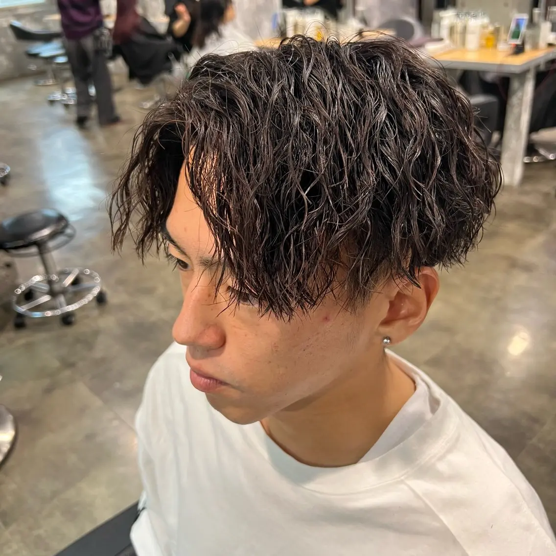 ショート カラー ヘアアレンジ メンズ キッズ 🔷横浜1のパーマ 職人🔷将太郎のヘアスタイル