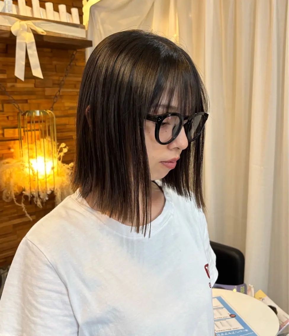 【初回限定】 (ブリーチ履歴のある方) カット+髪質改善ストレート+トリートメントの写真