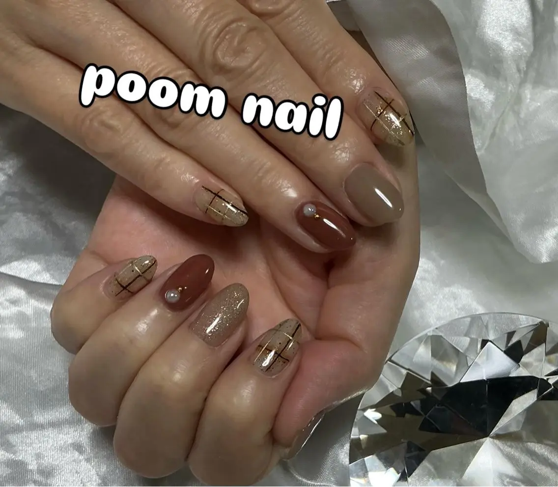 ネイル ラメ(グリッター) ハンドネイル poom nailのネイルデザイン