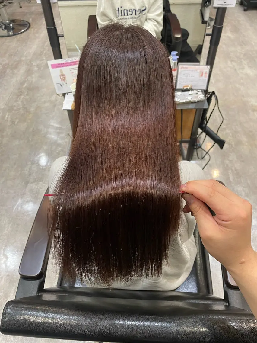 ロング カラー カット ヘアカラー トリートメント RIKU 髪質改善/縮毛矯正のヘアスタイル