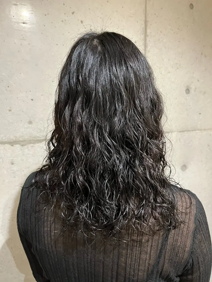 ミディアム ミディアムパーマ パーマ 谷口 鈴音のヘアスタイル