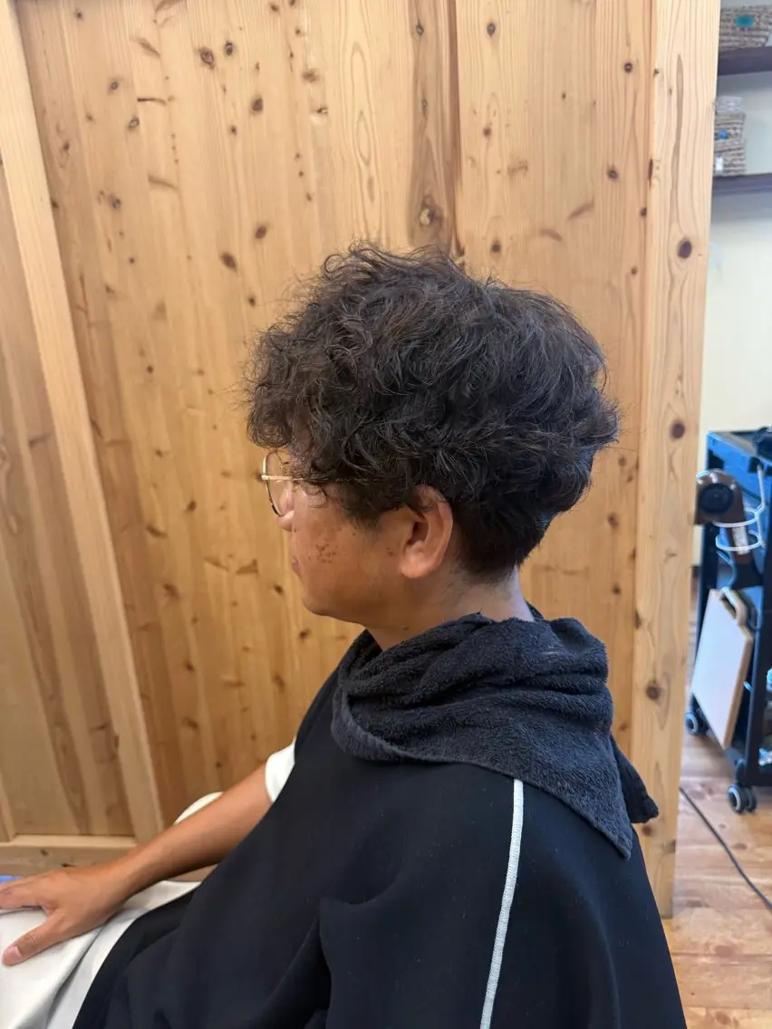 パーマ メンズ メンズパーマ カット パーマ 村上 更紗のヘアスタイル