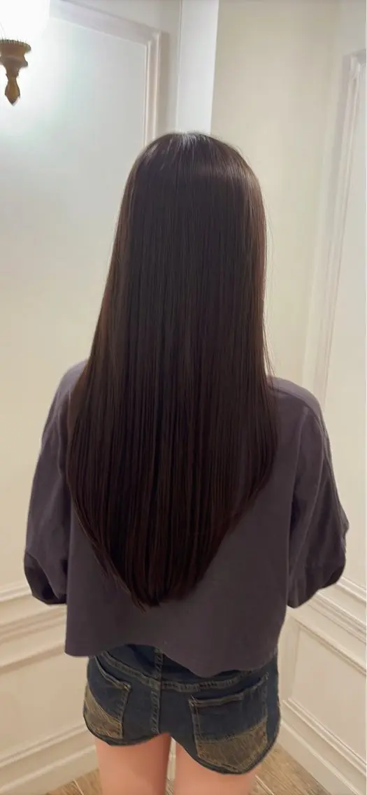 ロング ロングレイヤー レイヤーカット ロング トリートメント GLanz 朱蒙のヘアスタイル