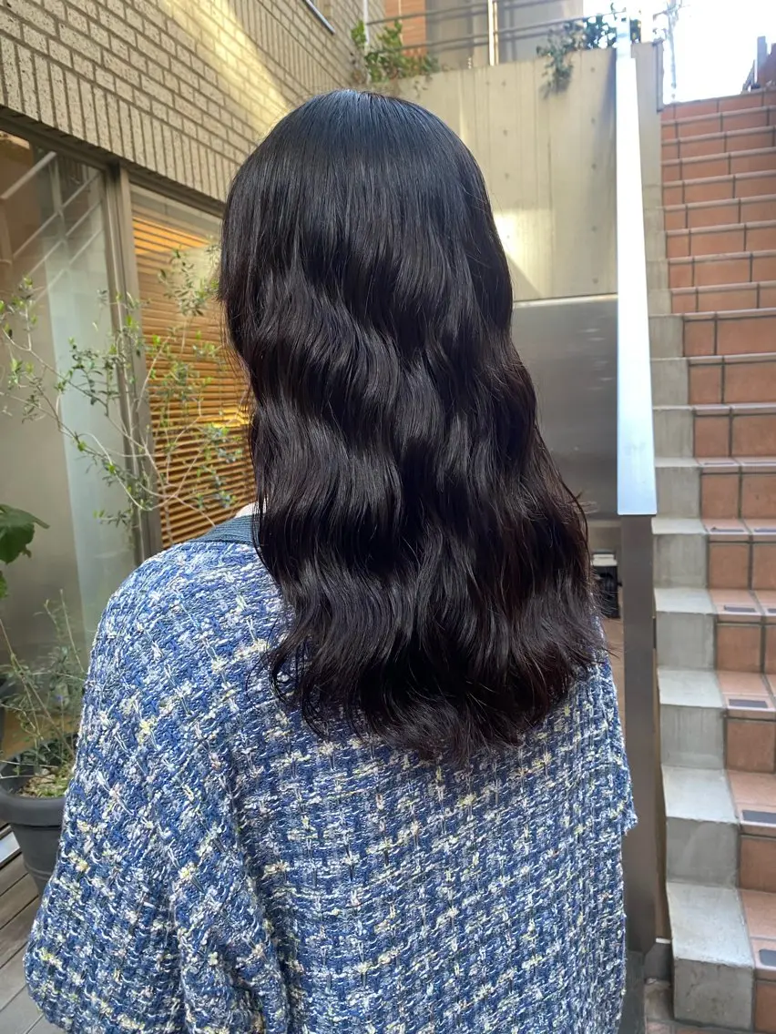 セミロング セミロングパーマ カット パーマ トリートメント 大人可愛い♡コテ巻き パーマ🌼杉田 萌恵のヘアスタイル