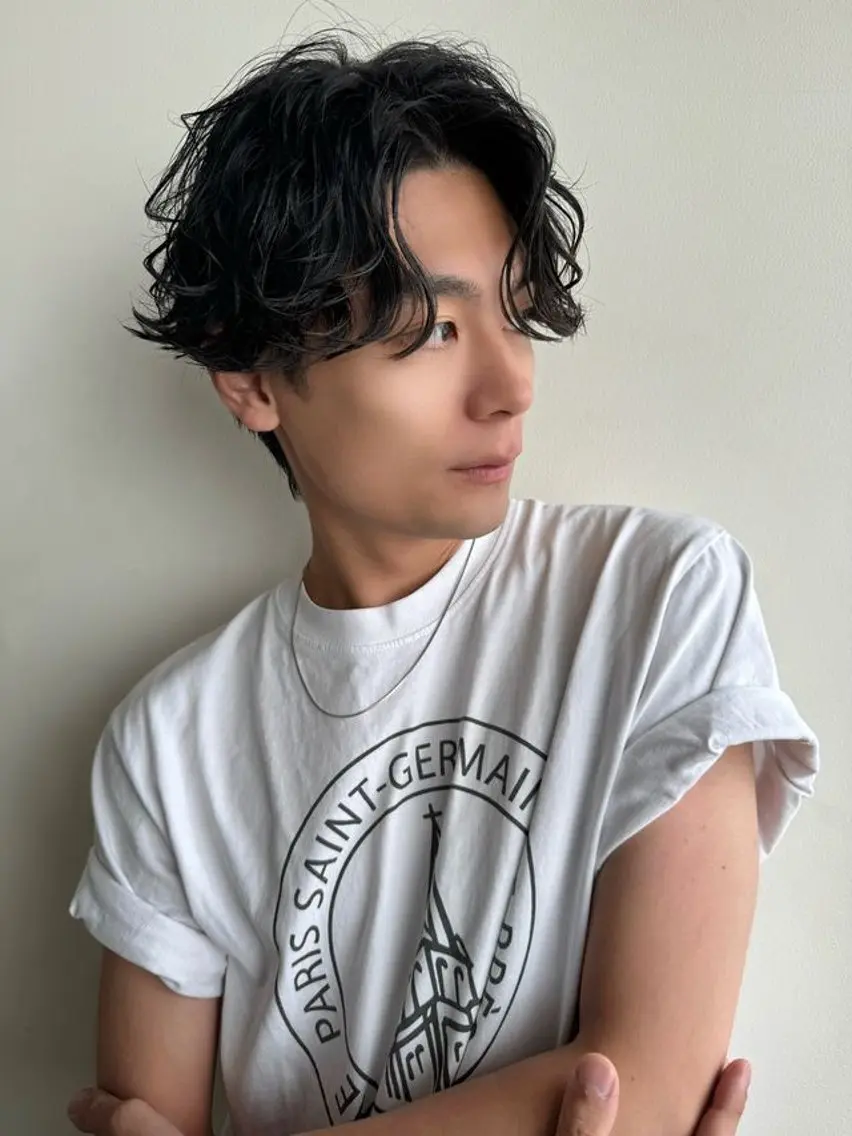 メンズ マナミ カット パーマモデル募集💫のヘアスタイル