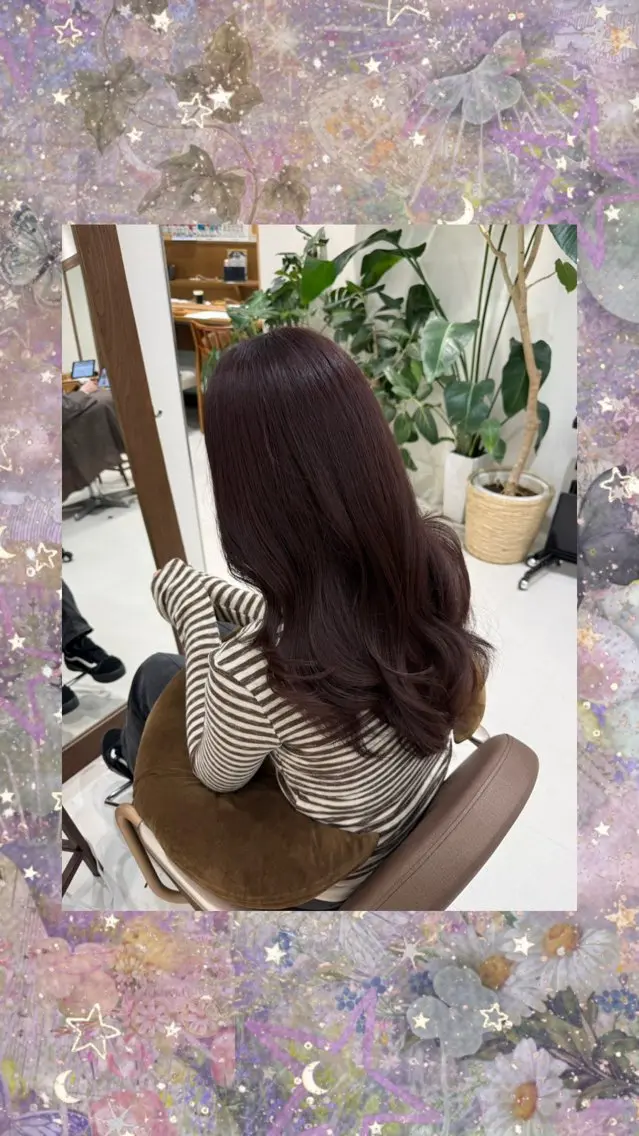 ロング ヘアカラー トリートメント ラベンダーカラー/ ☀️ASAHI☀️のヘアスタイル