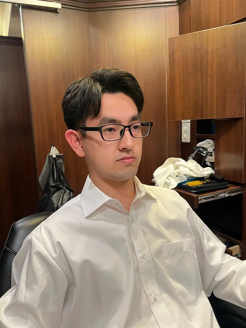 ミディアム 長野 風人のヘアスタイル
