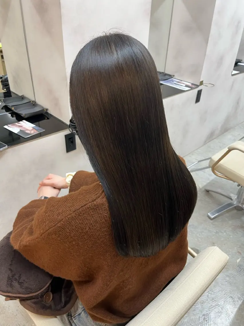ロング パーマ ヘアカラー 縮毛矯正 木村 蓮のヘアスタイル