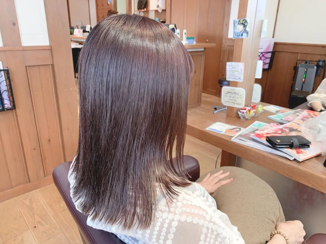 ミディアム パーマ カット 縮毛矯正 トリートメント Artist 藤﨑紘成のヘアスタイル