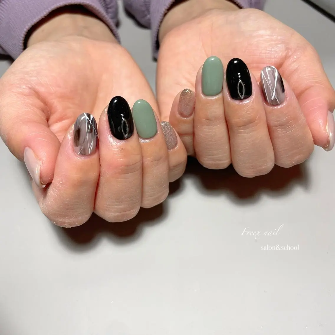 ネイル ニュアンスネイル ハンドネイル ハンドケア freex nail /ニュアンス/個性派のネイルデザイン