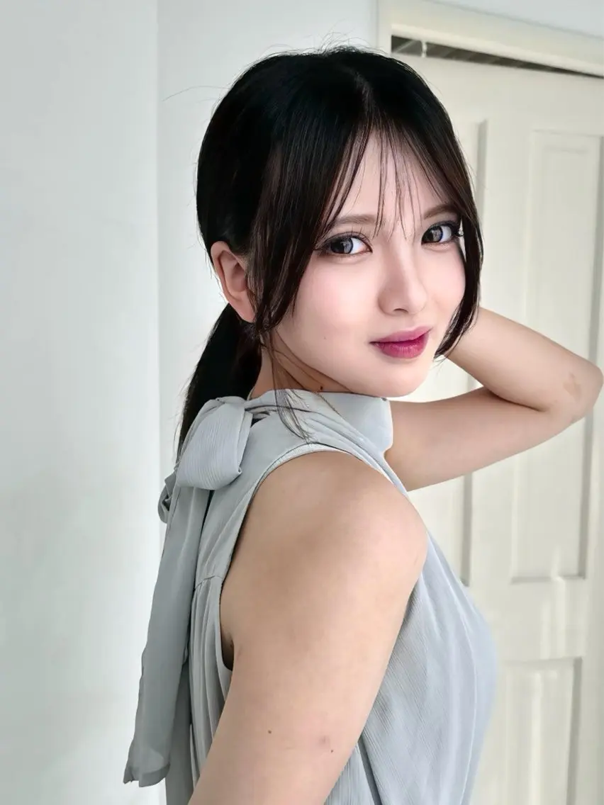 ミディアム けんけん cachecacheのヘアスタイル