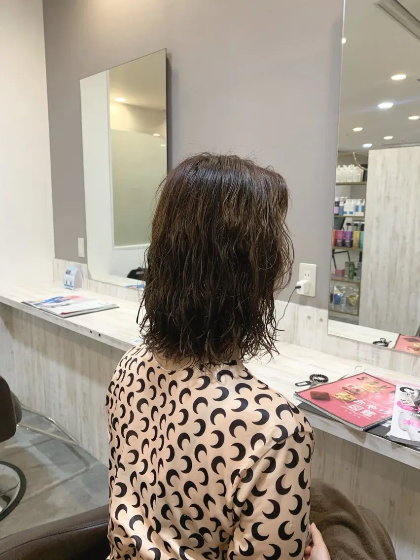 ショート パーマ ボブ 西宮北口/みなみのヘアスタイル