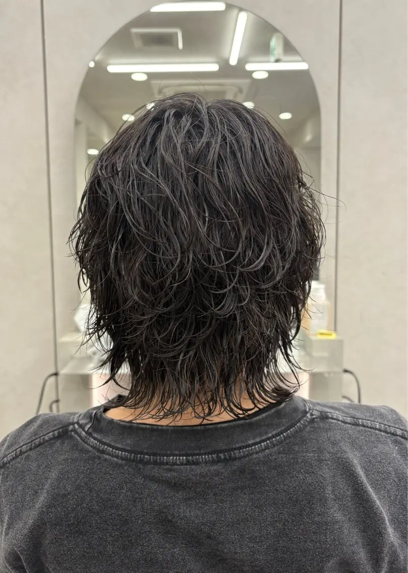 パーマ メンズ メンズパーマ Yuta✂︎ 韓国レイヤー🪽のヘアスタイル