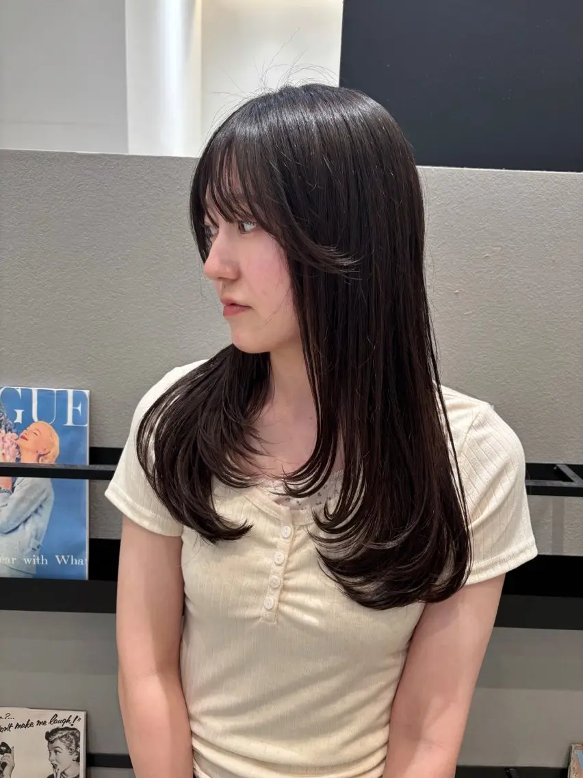 ロング カラー カット ヘアカラー 透明感カラー/ レイヤーkotonoのヘアスタイル