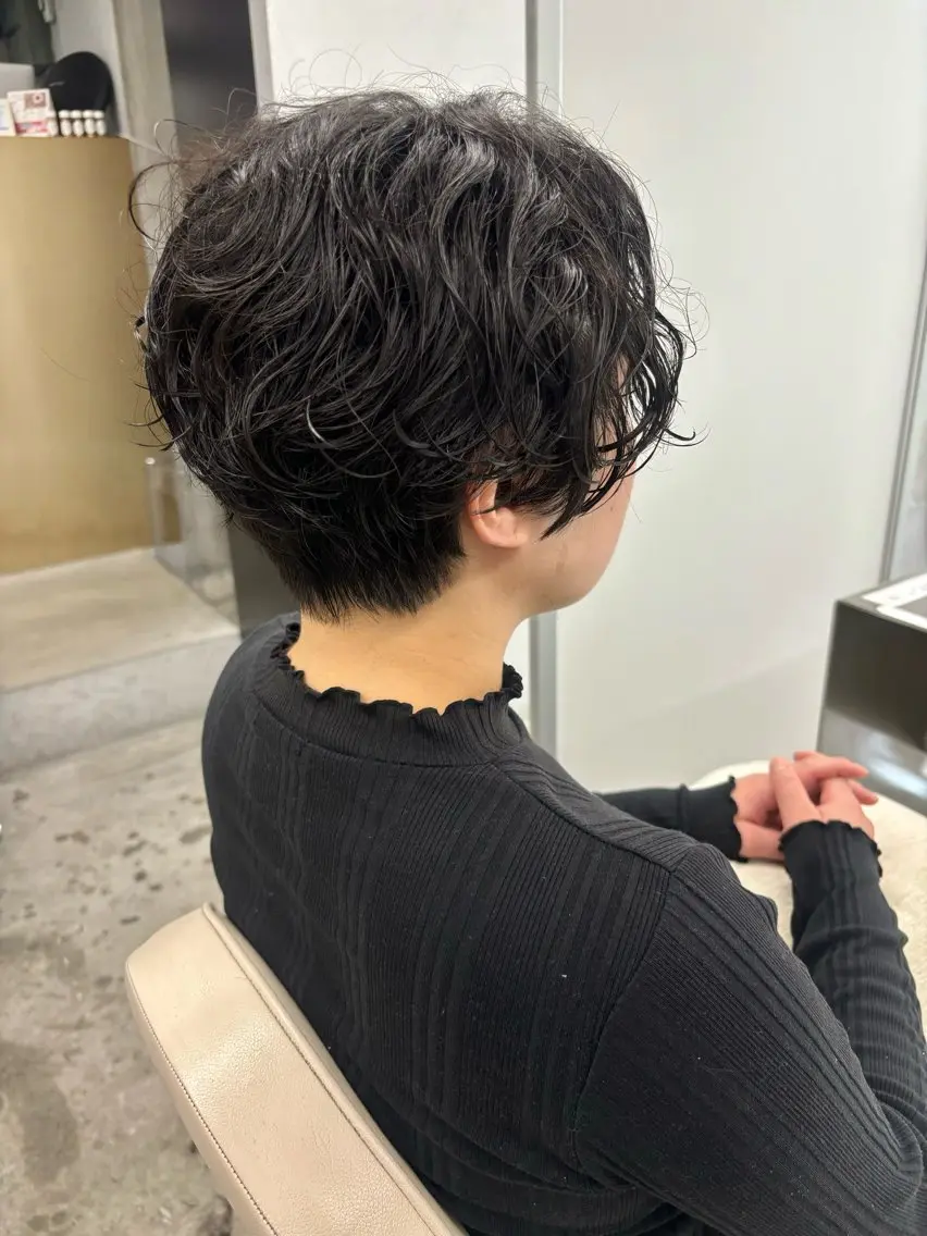 ニュアンスパーマ+似合わせカット+トリートメントの写真