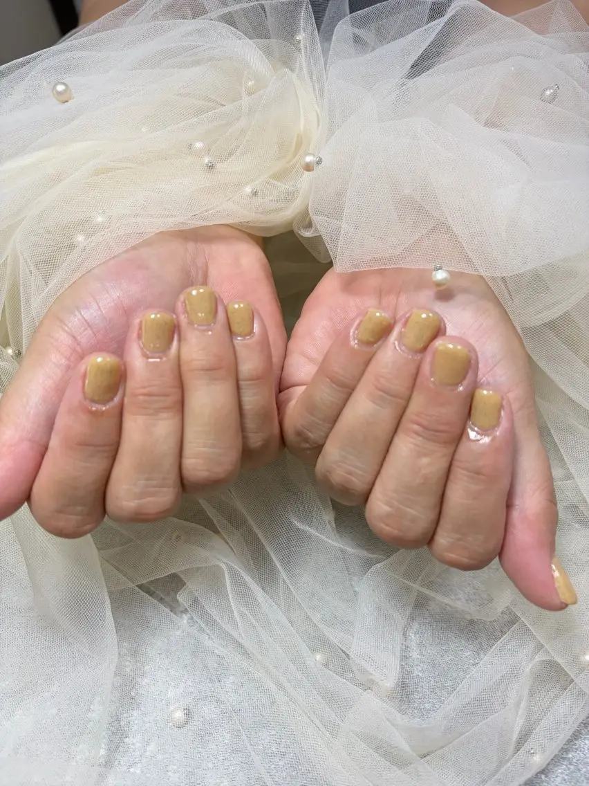 ネイル 黄色 ハンドネイル mammy りちなのネイルデザイン