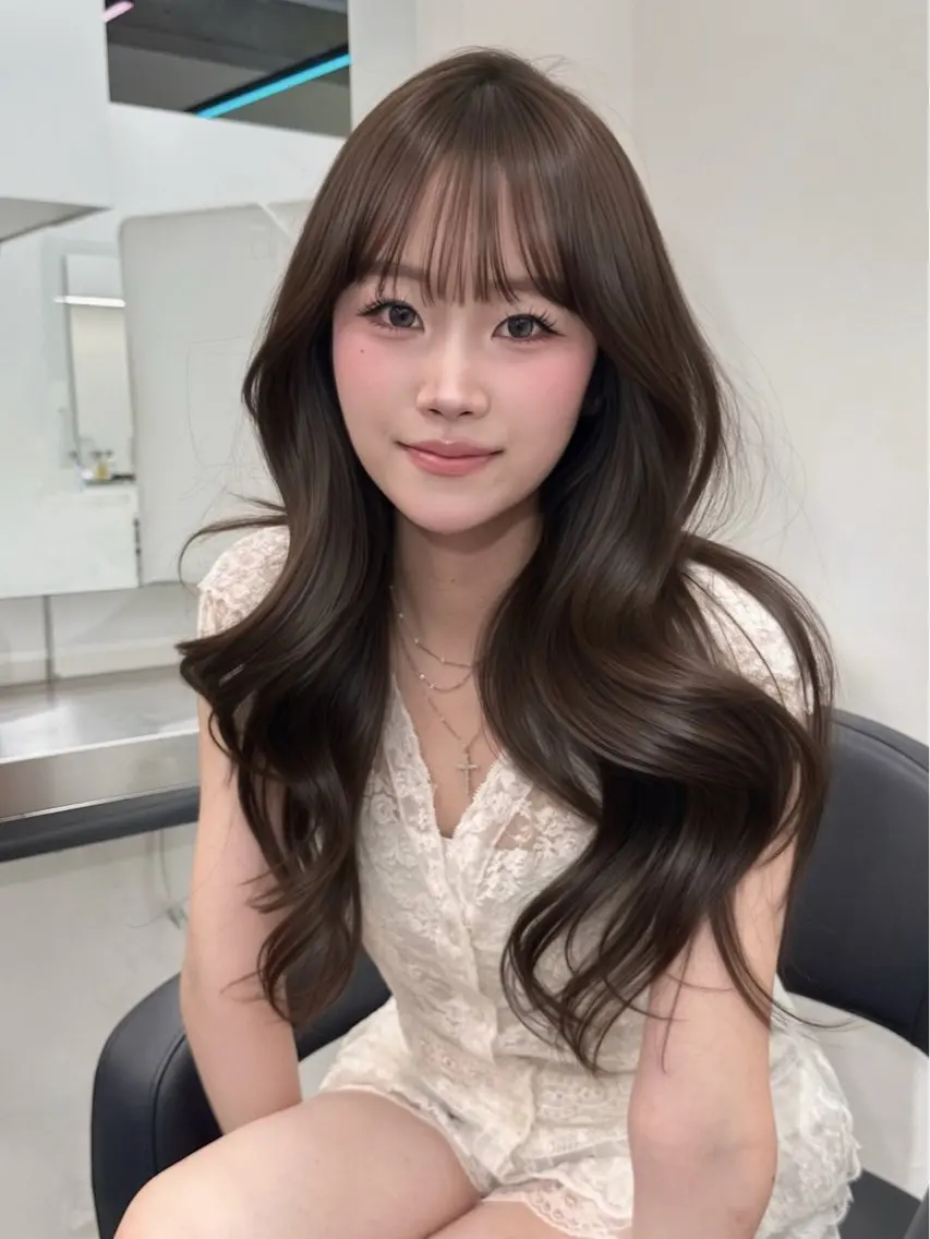 ロング カラー ヘアカラー ヘアセット 上品モテヘア🩶 karen🩶のヘアスタイル